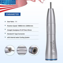 ASK Dental Internal Spray Low Speed Handpiece Straight Nosecone Fit E-Type Motor