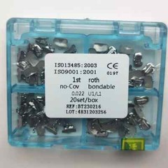 Dental Orthodontic Buccal Tubes 1st 2nd Molar Tube Roth MBT 022 U1/L1 Bondable