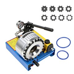 Portable Manual Crimping Tool 8 Molds Included 10mm to 31mm Size Unit