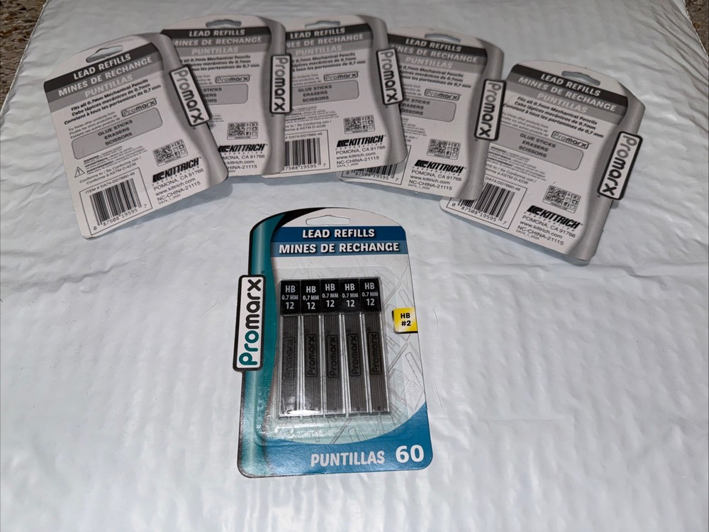 Promarx Lead Refills HB#2 0.7MM Quantity 60 NEW KITTRICH for mechanical pencils