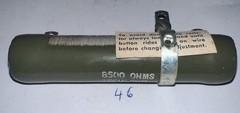 8500 Ohm 50 Watt Adjustable, Tubular Ceramic Power Resistor By TECH-OHM