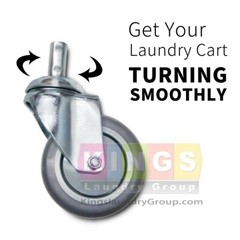 12pcs Quality Laundry Cart Caster Wheel, Fits R&B Wire C87 Caster