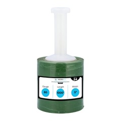 24 Rolls Cast Narrow Banding Stretch Wrap 5″ x 1000′ 80 Gauge Green Shrink Flim