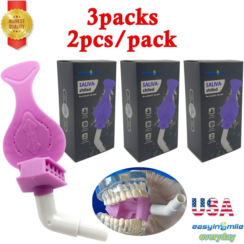 Dental Isolation Adapter for DryShield Dry Shield HVE Suction Autoclavable 6Pcs