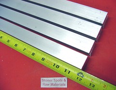 4 Pieces 3/4″ X 1″ ALUMINUM 6061 FLAT BAR 12″ long Solid Extruded Mill Stock New