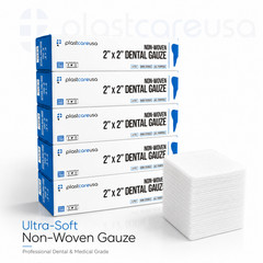 10000 BULK 2×2 Non Woven Sponges 4-Ply, Non-Sterile Cotton Dental Gauze Bandage