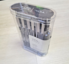 NEW TUL Retractable Gel Ink Pens 0.5mm Fine Needle Point Black Ink 0.5mm 12-Pack