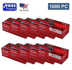 Advance Black Vinyl Gloves Power Free , Case Of 1000 PCs Small 5 Mil