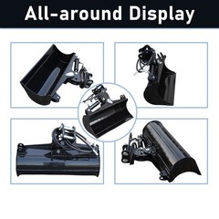 31.5in Tilting Bucket for Mini Excavator 800mm Tilt Bucket with Hydraulic Hoses