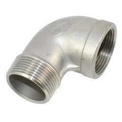 1.5″ inch NPT Female x Male 90 degree Elbow Threaded Pipe Fitting 304 Adapter