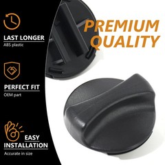 GYOFFULL 2186494B Refrigerator Water Filter Cap Black Compatible 1PC, black