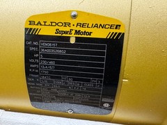 Baldor VEM3615T, SuperE Motor, 5 HP, 230/460 V, 1750 RPM, 3 PH, 184TC,60Hz