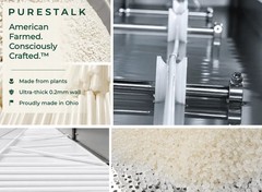 500ct PureStalk 6mm PLA Standard Drinking Straws Compostable Made in USA