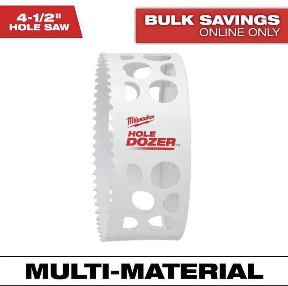 Milwaukee 4-1/2 in. Hole Dozer Bi-Metal Hole Saw