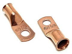 Copper Cable Lug Ends Terminal Ring Connectors + Adhesive Heat Shrink Tubing
