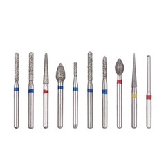 5 Pack AZ Dental Diamond Burs FG-112 Crown Preparation Anterior teeth kit USA