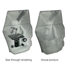 Microscope Dust Cover (Small) Grey Fabric, Opaque, BoliOptics MA02023101