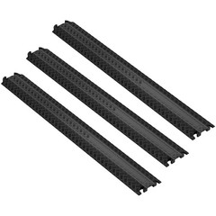 Uimoso 3PCs 39 in Speed Bumps 2000 lbs Cable Protector Ramp Drop Over Cord Cover