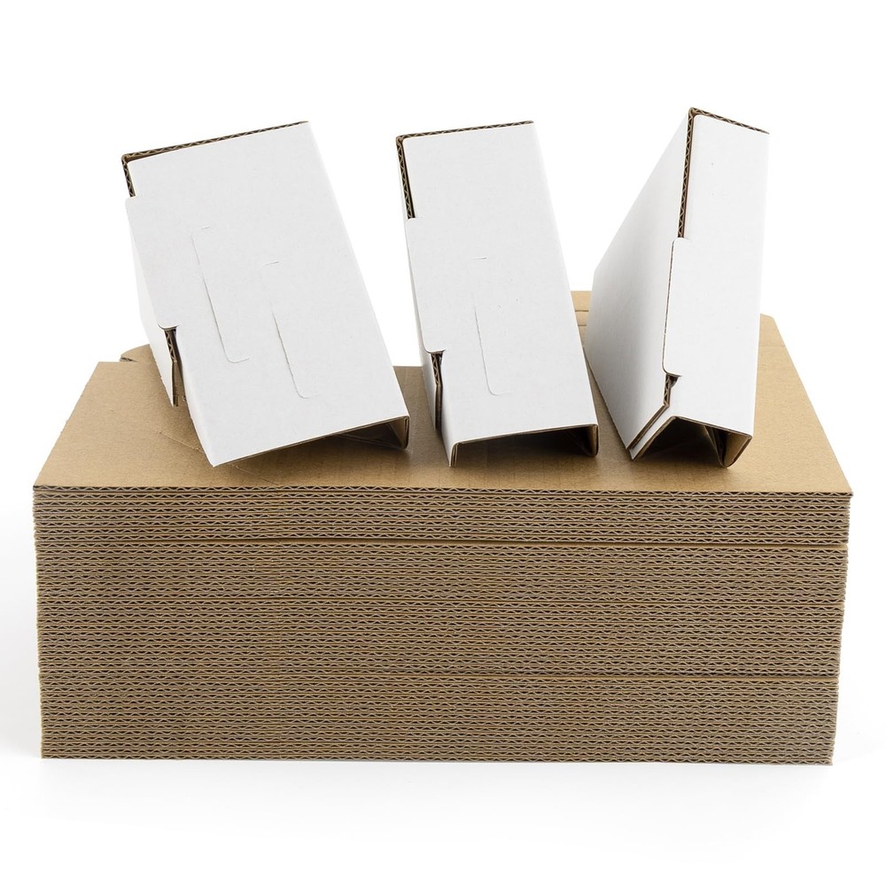 Golden State Art, 48 Pack Adjustable Cardboard Corner 48-Pack, White