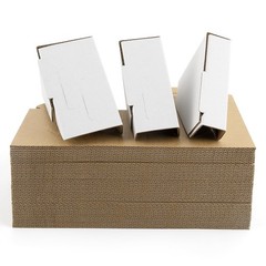 Golden State Art, 48 Pack Adjustable Cardboard Corner 48-Pack, White