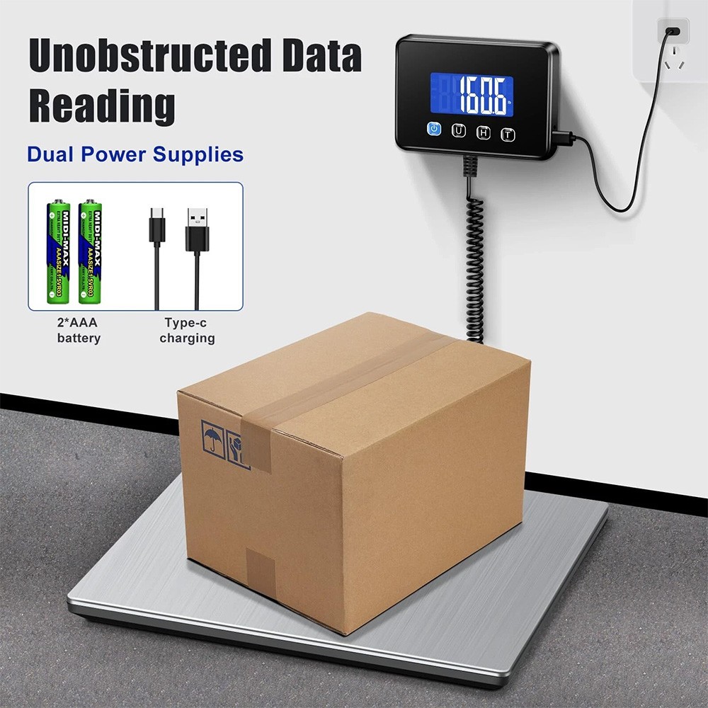 Shipping Scale Digital Postal Scale 440 lbs x 0.7 oz. AC/DC Package LCD 2025 NEW