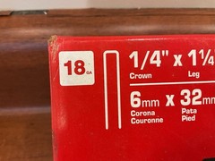 Senco Galvanized Finish Staples L15BAB 1/4″ X 1 1/4″ USA, 4 Pounds, 18 Gauge