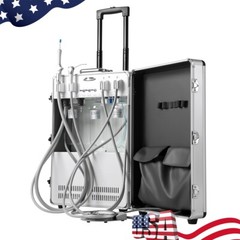 Portable Dental Delivery Unit with Air Compressor Suction Strong Weak Suction