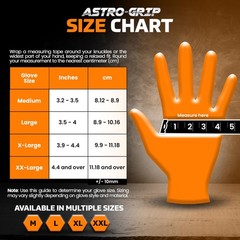 Sas Safety 66575 Nitrile Astro Grip Powder-Free Disposable Glove Xx-Large Pack