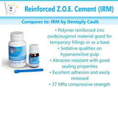 Dental IRM Polymer-Reinforced ZOE Intermediate Restorative Cement, 50gm. Powder