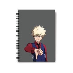 A5 Notebook Sidebind Anime Design Cardcover Book Lined Journal School Office