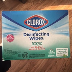 Clorox Disinfecting Wipes To Go – Individually Wrapped To Stay Fresh – 25 Wipes