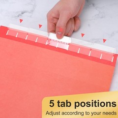 Letter Size, Red, Orange, Yellow, Light Blue, Green, Dark Purple, Gray