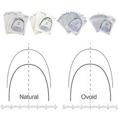 Orthodontic Stainless Steel NITI Arch Wire Round Rectangular Ovoid Natural U/L