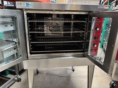 Full Size Gas Convection Oven Vulcan SG4D-1 Deep Depth Stainless Steel On Wheels