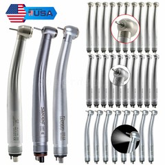 Dental High Speed Handpiece (LED E-generator) Push Button Type 4 holes For NSK