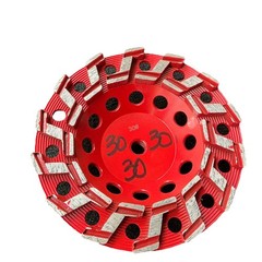 7” S-segment diamond cup grinding wheel for concrete – agressive removal 30#