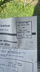 Micrometer carriage stop part #10-318 for a 6″& 12” Atlas Craftsman metal lathe