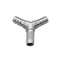 2 PCS 5/16 x 5/16 Inch Stainless Steel Hose Barb Fittings 3 Way Y Shape Fuel