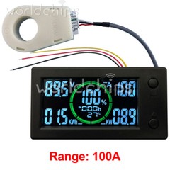 DC0-300V 50A/100A/200A/400A Bluetooth Voltage Current Power Energy Coulomb Meter