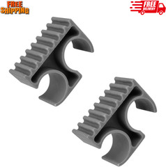 Bimini Top Pole Clips for 7/8-Inch Support Poles, 2 Pack (Grey)