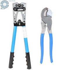 Battery Cable Lug Crimping Tool Wire Crimper For 10-0AWG +1 Wire cutter