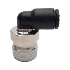 Lot of 10 Parker 3109 06 14 Elbow Fitting 1/4in NPT Male, ø6mm One-Touch, 290PSI