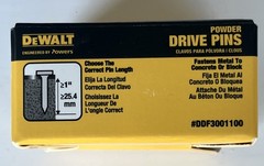 ✅ DeWALT 3/4” Powder Drive Pins 19.05mm ddf3001100 15 Boxes of 100 ea = 1,500!