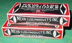 2 Neva-Clog A.1000 Boxes Of Staples for Neva-Clog S-100 Stapler (2000ct) NOS USA