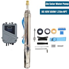 3/4 HP 3″ Deep Well Submersible Pump, 115V, 13 GPM, 247 ft MAX,60Hz, 1.25 in NPT
