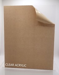 SIBE-R Plastics Supply – Cast Acrylic Sheet, Clear, 24″ x 24″ x 0.118″ Thick