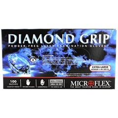 Microflex MF-300-XL Extra Large Diamond Grip Latex Gloves 100 Count New