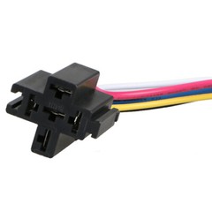 5 Pack 12V 30/40 Amp 4-Pin SPST Automotive Relay with Wires & Harness Socket Set