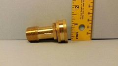 Brass Garden Hose Swivel Fitting 3/4″ Inch Female GHT 1/2″ Inch Male NPT 2 Pack