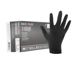 Microflex MK-296XL MidKnight Black Nitrile Gloves – X-Large